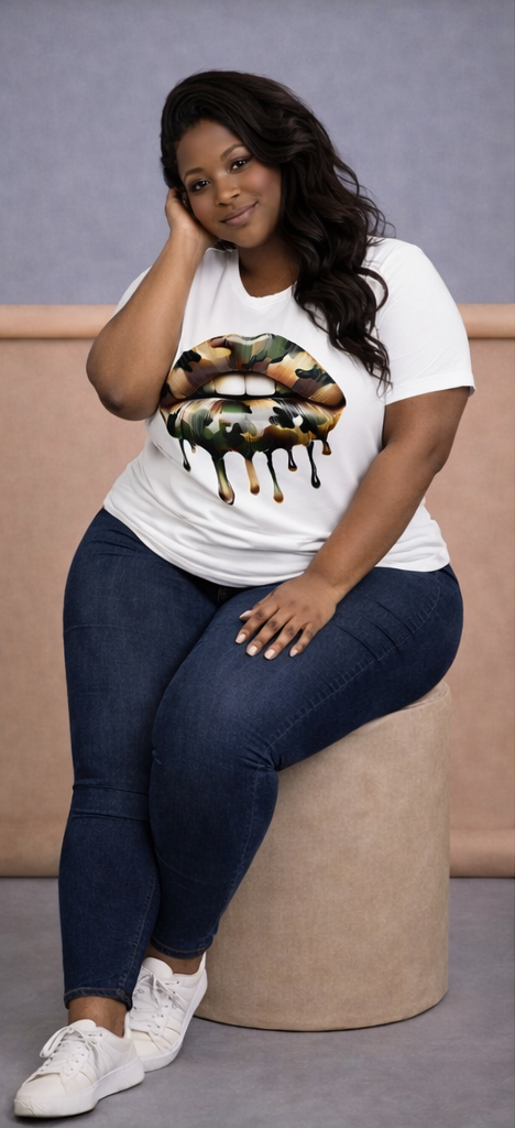 Camo Kiss Luxe Tee