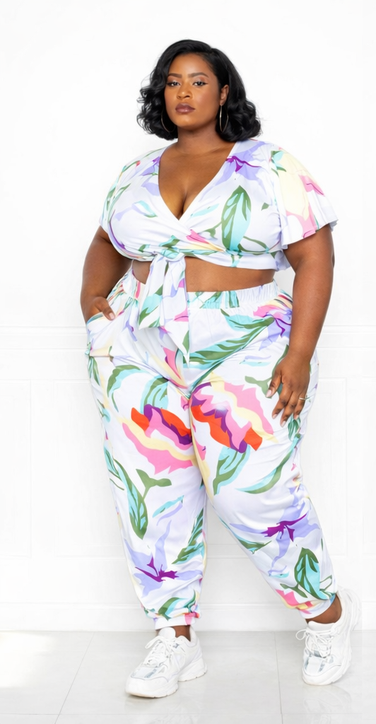 Curves in Bloom Jogger & Top Set